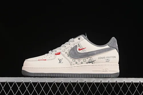 All categories Nk Air Force 1 Air Force series Nk Air Force 1 Low Air Force low-top Nike Air Force 1'07 Low LV co-branded beige small double hook Air Force 1 low-top casual sneakers YX5066-350